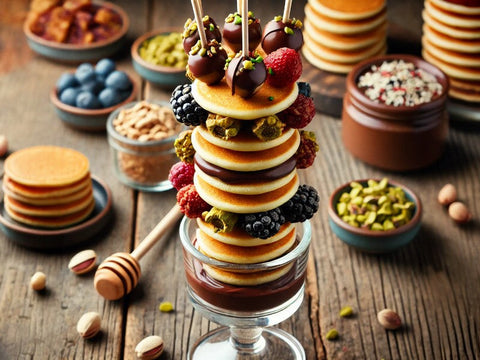 🥞 Mini Pancake Skewers – Catering Style
