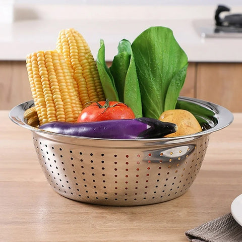 Stainless Steel Rice Sieve Strainer Basket for Kitchen