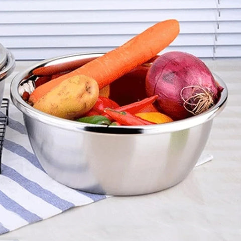 Stainless Steel Mixing Bowls Set for Kitchen and Food Storage