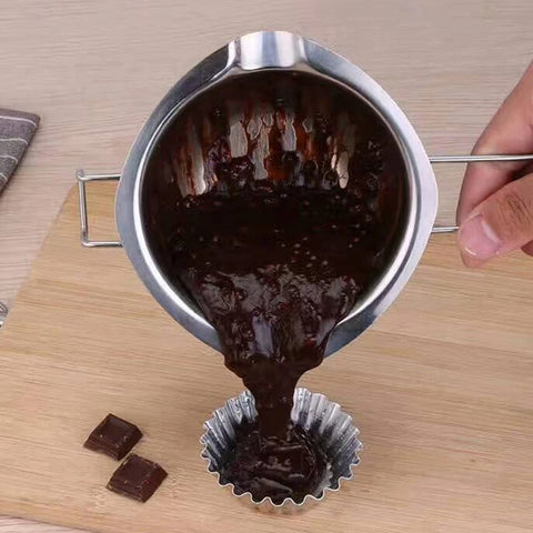 Stainless Steel Choc Melting Pot with Long Handle for DIY Projects