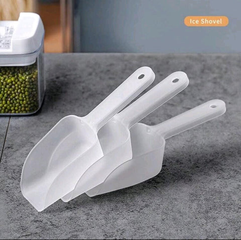 Plastic Shovel (With Hanging Hole), Multi-Function Shovel for Supermarket Grain Tea Seed Flour and Home Use, 3pcs