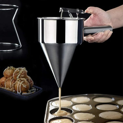 Stainless Steel Batter Dispenser - Perfect for Pancakes & More