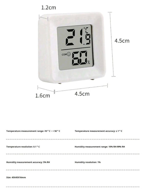 Mini LCD Thermometer Indoor Hygrometer Digital Temperature Humidity