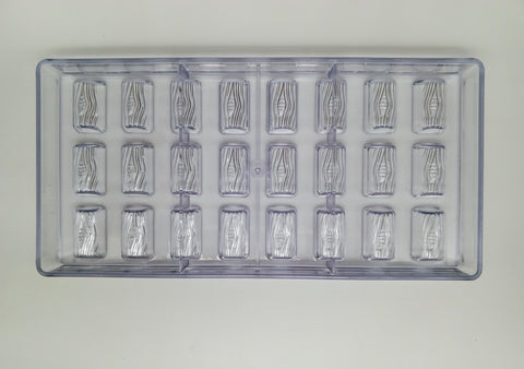 Mini Chocolate Polycarbonate Mold for Artisan Chocolates, 27.5 x 13.5 cm