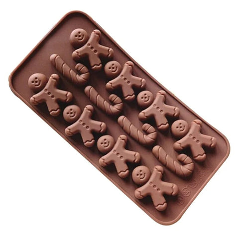 Chocolate Silicon Gingerbread Man Mold | 22x11cm