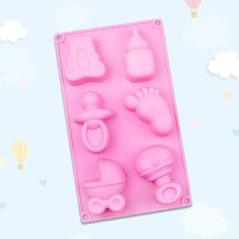 Baby Silicone Mold for Cake Decorating, DIY Fondant Tools