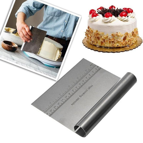 Stainless Steel Cake Scraper and Cutter