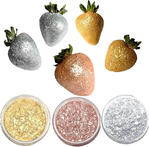 Edible Glitter Rose Decoration - Food Safe Glamour