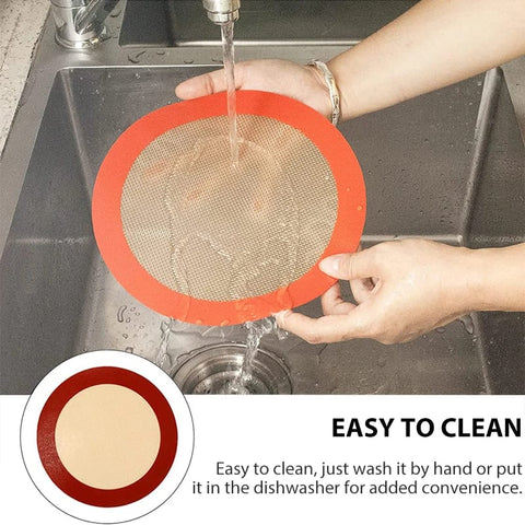Round Silicone Baking Mat, Non-Stick, Reusable Cookie Sheet