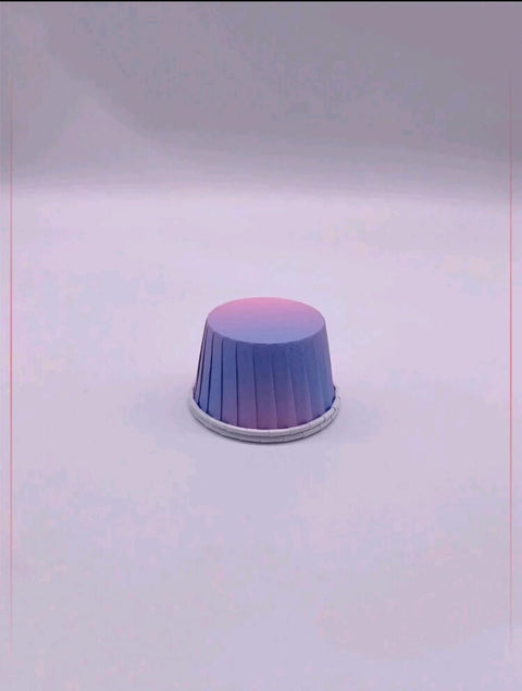 Bohemian Style Cupcakes, 50 Square Paper Baking Cups, Disposable