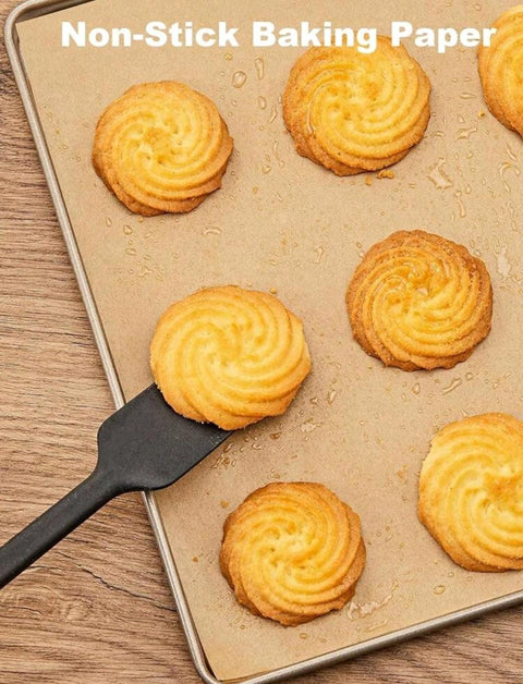 Unbleached Parchment Paper Baking Sheet, Non-Stick Precut, 50pcs