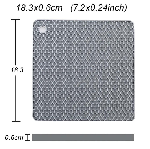 Silicone Mat 220°C Heat Resistant Potholder Dining Table Placemat