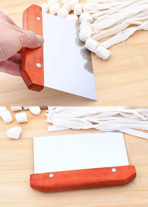 Stainless Steel Pastry Cutters Noodle Knife Cake Scraper with Scale