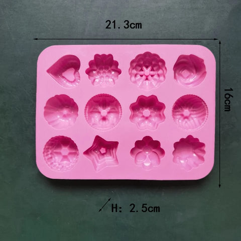 CHOCOLATE SILICON Flower Shape Silicone Mold for Cake Crafting