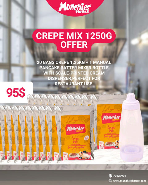 Exclusive Offer: 1250g Crepe Mix – Ideal for Family Meals and Gatherings