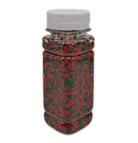 Red and Green Nonpareils Sprinkles Red and Green Sprinkles Cookie Decorations