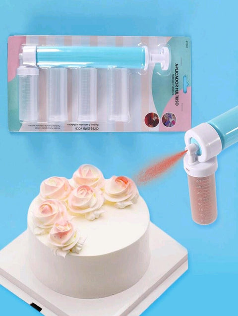 1 Set Manual Airbrush For Decorting Cakes,DIY Baking Cake Airbush Pump Decorating Tools