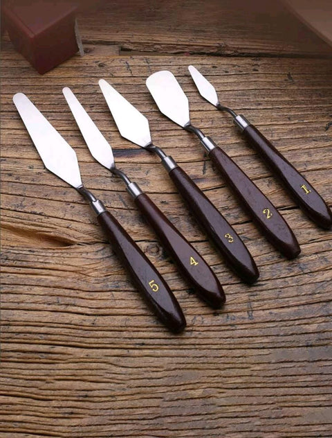 Stainless Steel Cream Spatula, Icing Spatula For Baking, 5pcs