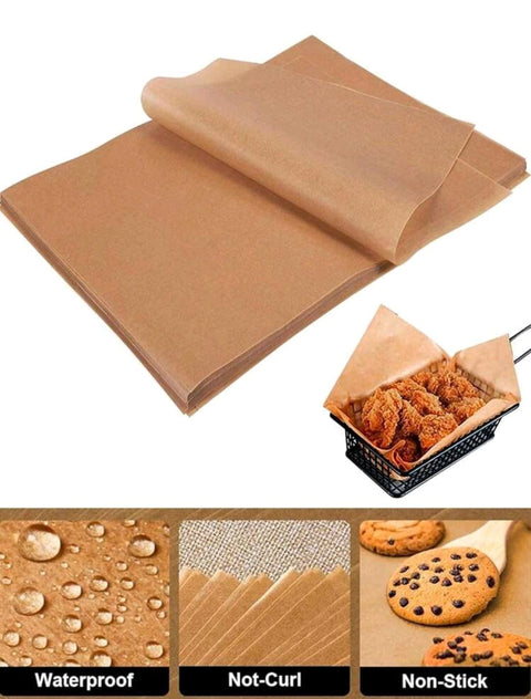 Unbleached Parchment Paper Baking Sheet, Non-Stick Precut, 50pcs