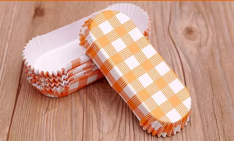 Mini Eclair Paper Molds, 75pcs Set, Non-Stick Multi Shape