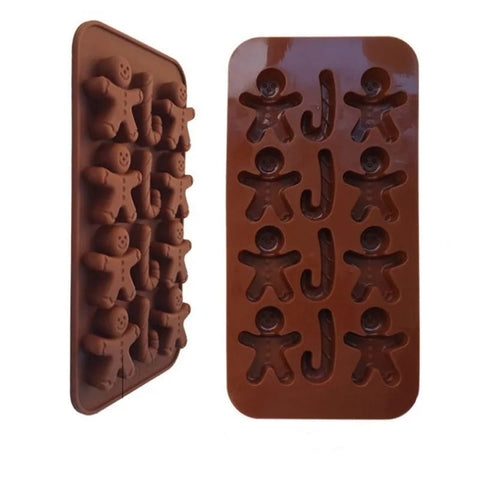 Chocolate Silicon Gingerbread Man Mold | 22x11cm
