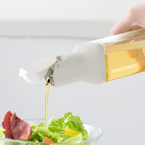 500ml Glass Oil Bottle Leak-Proof Kitchen Dispenser