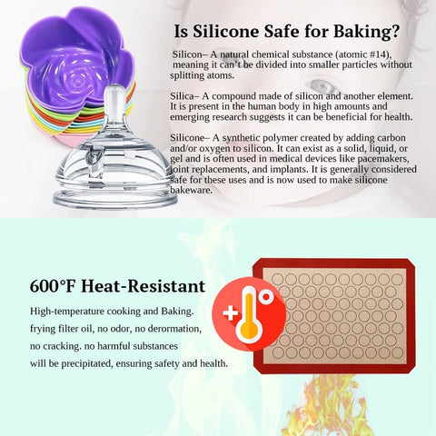 Silicone Baking Mat, Circles Pattern, Non-Stick, 42x29.5cm