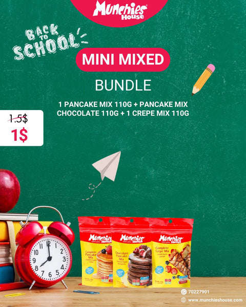 Mini Mixed Bundle - Indulgent Breakfast Bundle: Pancakes, Crepes, & Chocolate Pancakes