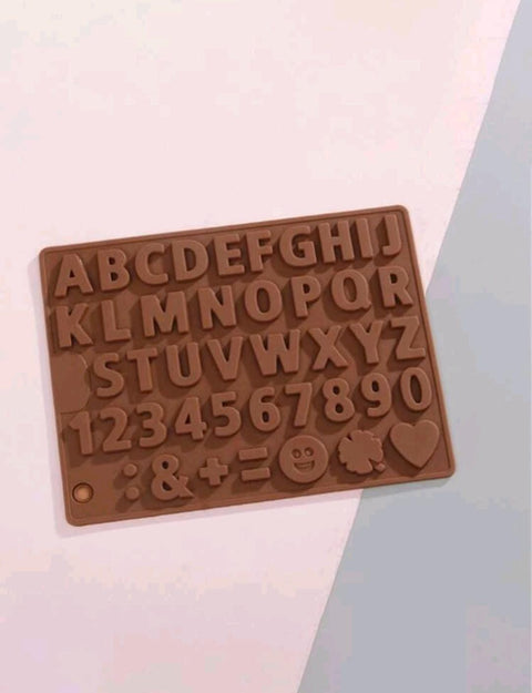 Number Desgin Chocolate Mold Chocolate Letters Mold Silicone Mould