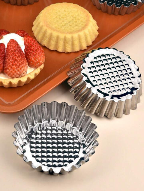 8PCS Tart Mold Stainless Steel, High-Quality, Durable