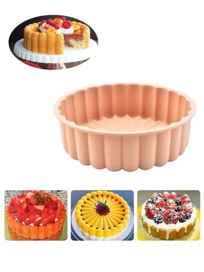 Silicone Charlotte Cake Pan, Reusable Round Baking Molds