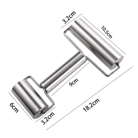 Stainless Steel Non-Stick Double-Headed Rolling Pin