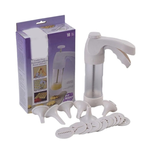 Wilton Simple Success Cookie Press, 18-Piece, Ergonomic, Seasonal Discs