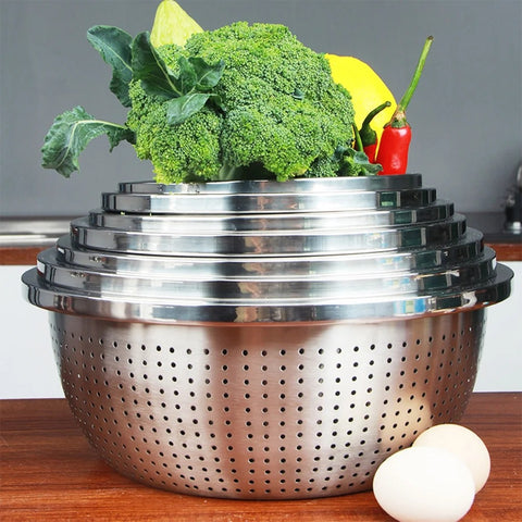 Stainless Steel Rice Sieve Strainer Basket for Kitchen