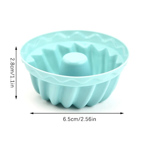 6 PCS Silicone Muffin Mold, Large, Non-Stick & BPA Free