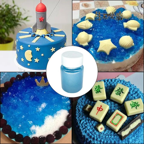 Blue Dust Powder For Mousse Cake Soft Candy