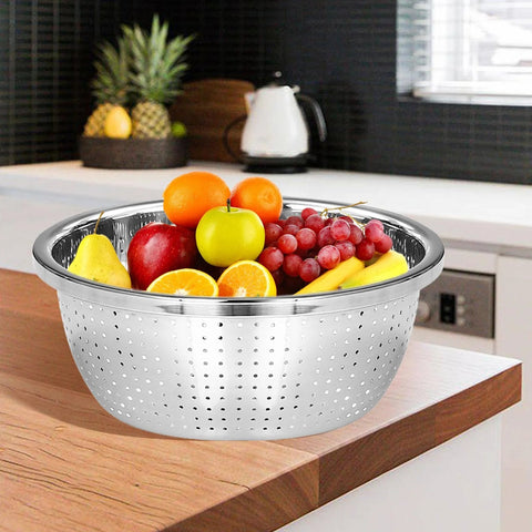 Stainless Steel Rice Sieve Strainer Basket for Kitchen