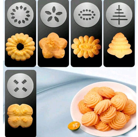 Cookie Biscuit Press Gun Kit, Cream Cake Decorating Gun, Icing Nozzles