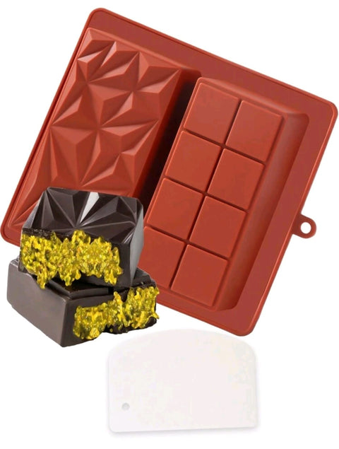 1pc Large Chocolate Bar Mold Deep Dubai,Silicone Thick Chocolate Bar Molds