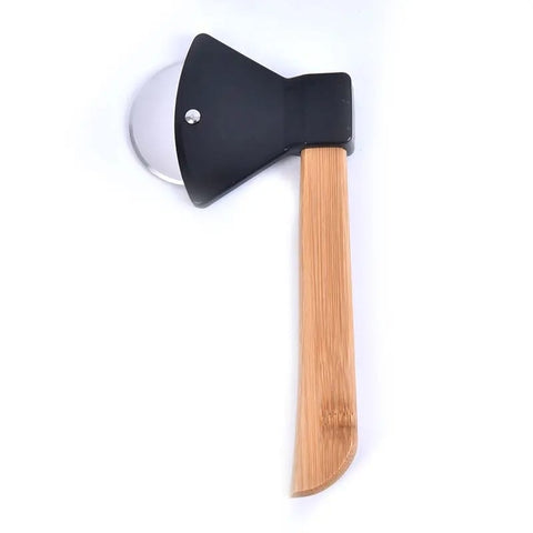 Axe-shaped Pizza Cutter Wheel, Stainless Steel, 18.2cm x 10.2cm