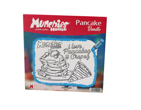 Pancake Bundle with Sprinkles, Peanut Butter & Hot Chocolate