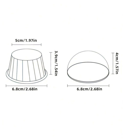 Disposable Cupcake and Muffin Cups, Set of 50, for Weddings