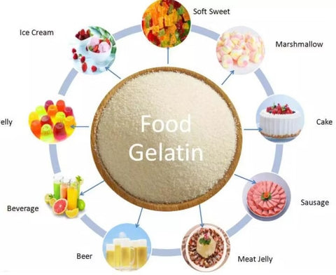 Unflavored Beef Gelatin Powder-Beef Halal Source.