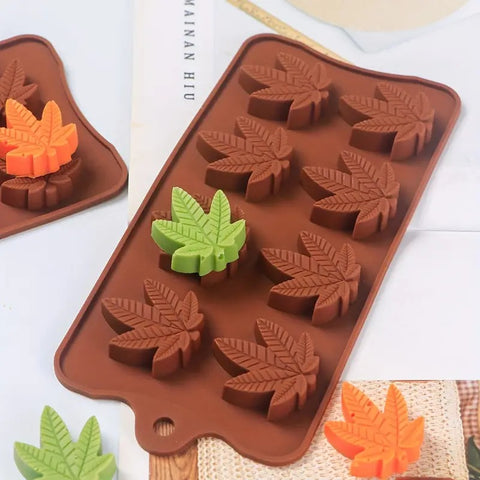 Silicone The Leaves Chocolate Mold