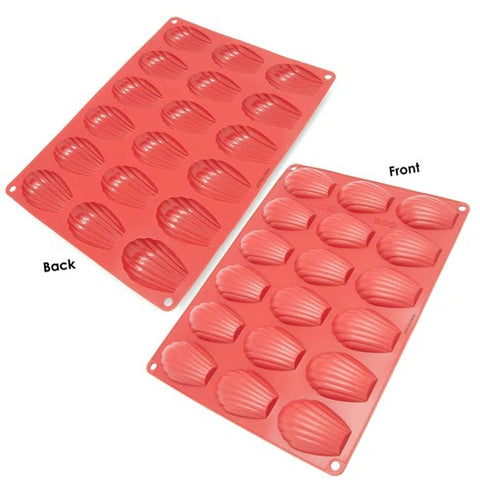 18 Cavity Madeleine Mold for Baking, Cookie, Chocolate, Candy - Shell Shape Cake Mold Pan