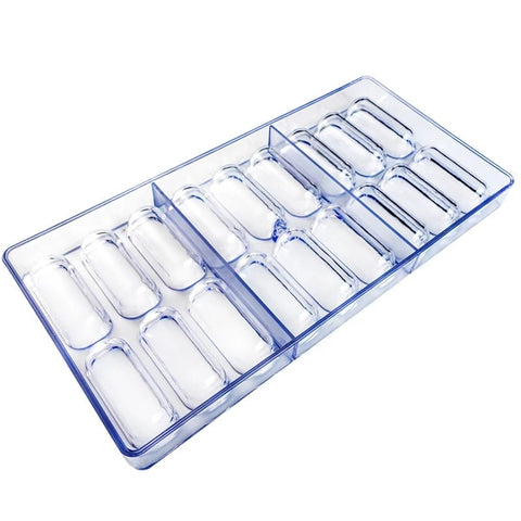 Ellipsoid Shape PC Polycarbonate Chocolate Mold, 27.5 x 13.5 cm