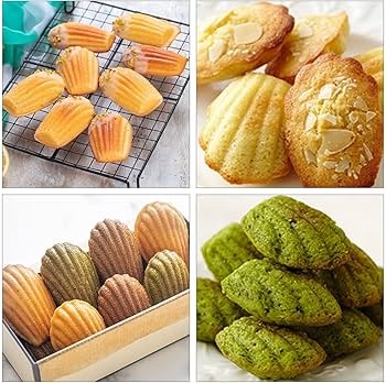 18 Cavity Madeleine Mold for Baking, Cookie, Chocolate, Candy - Shell Shape Cake Mold Pan