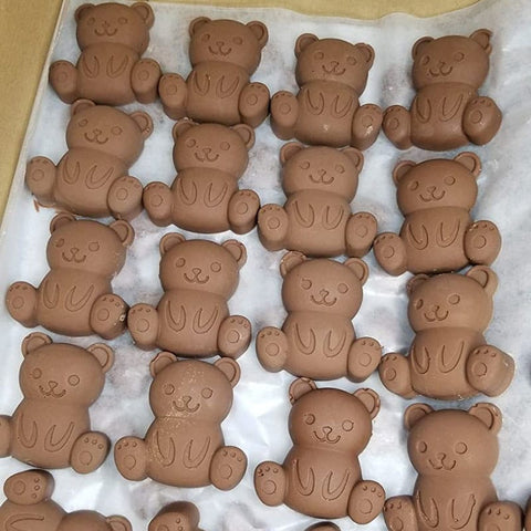 Teddy Bear Mold Cute Cartoon Animal Chocolate Cake Jello Baking Mould For Handmade DIY Soap Candy Ice Cube Making Tools