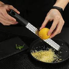 Stainless Steel Multipurpose Zester with Black Handle