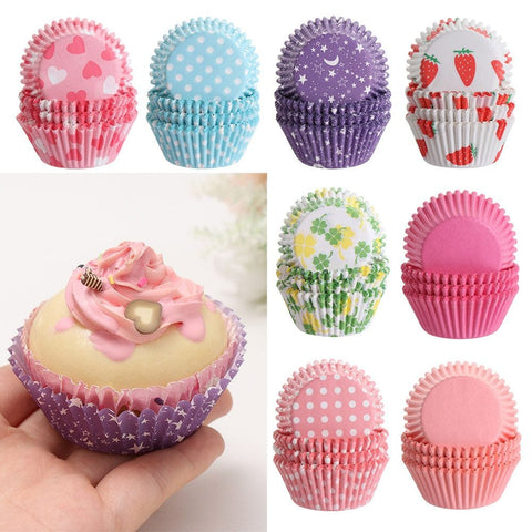 50-Piece Paper Baking Cups, Perfect for Cupcakes